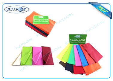 Kundengebundene Farben und Druckmuster-Wegwerftischdecken gemacht von pp. nicht gesponnen