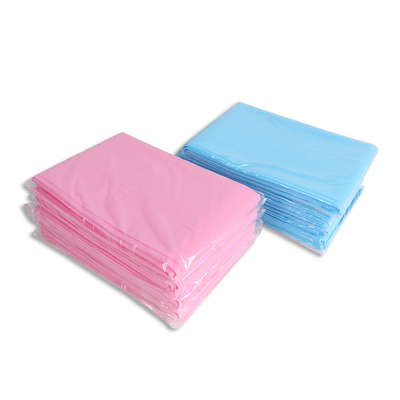 Pp. Gewebes-Wegwerfbettlaken-blaue rosa Farbe nicht für die Krankenhaus-Anwendung